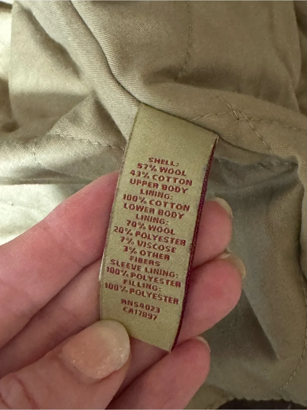 BANANA REPUBLIC MENS Wool COAT/JACKET M